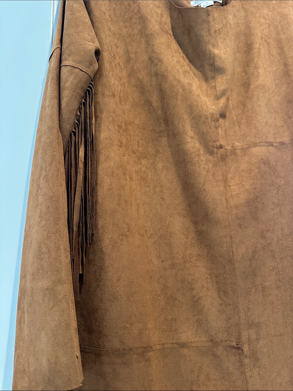 Love Riche Suede-Look Rust Brown Jacket - Picture 2 of 6
